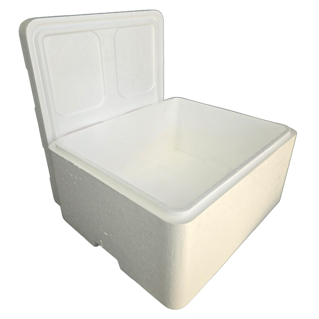 Oyster Box Large Open Expanded -Polystyrene Seafood Packaging